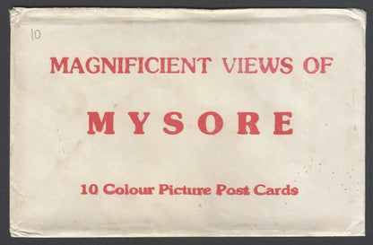 AOP India MAGNIFICENT VIEWS OF MYSORE packet of 10 picture postcards