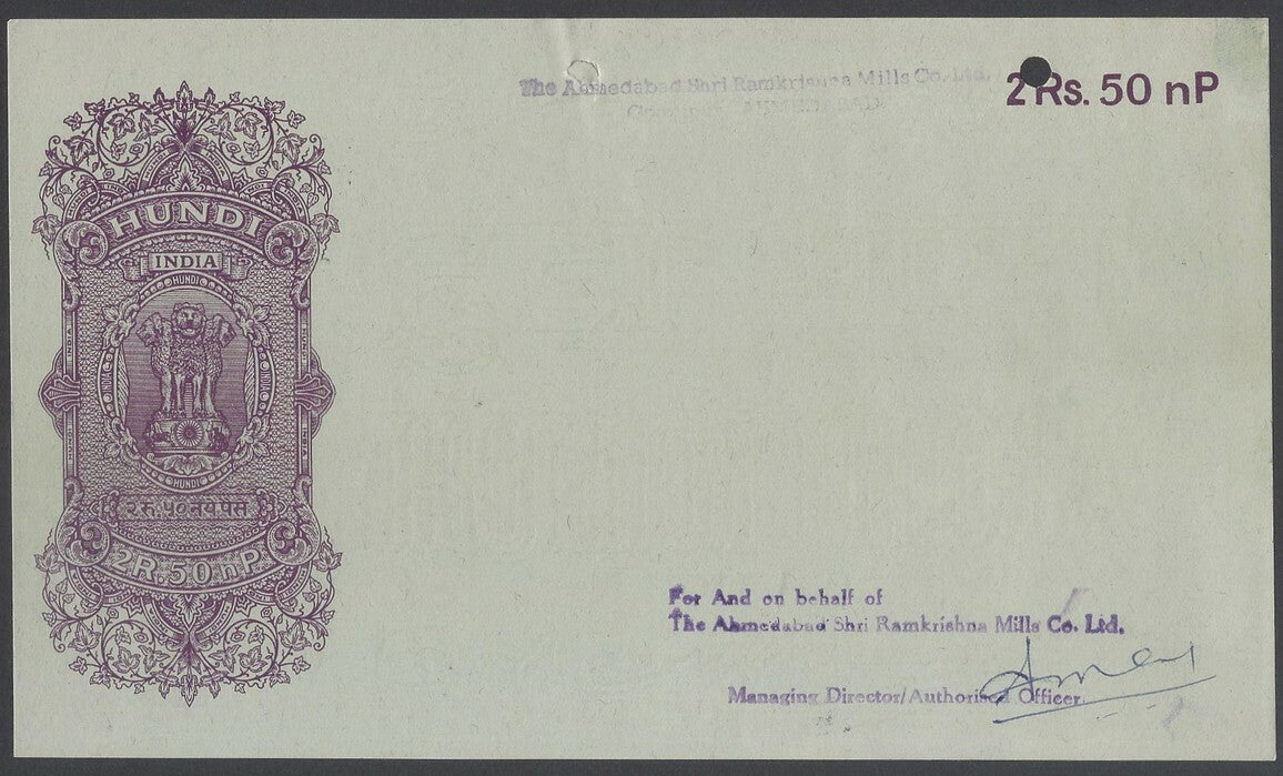 AOP India collection of post Independence hundis (9 different)