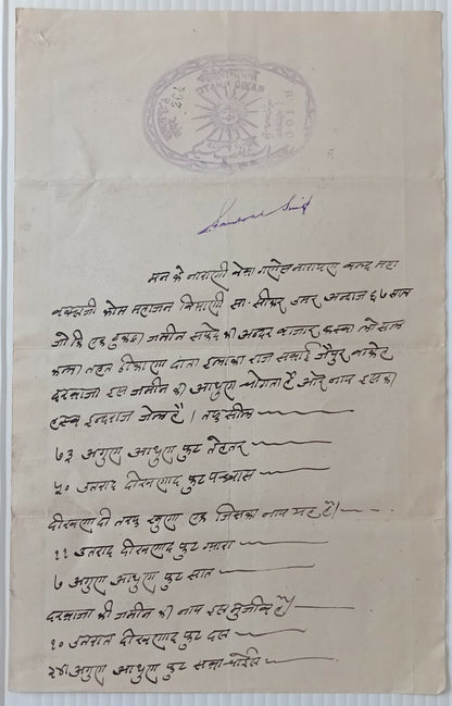 India Bikaner State stamp paper collection (8)