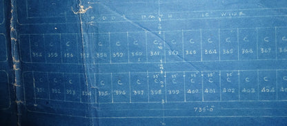 India 1943 Proposed Town Improvement Jaipur survey huge map 36”x76”