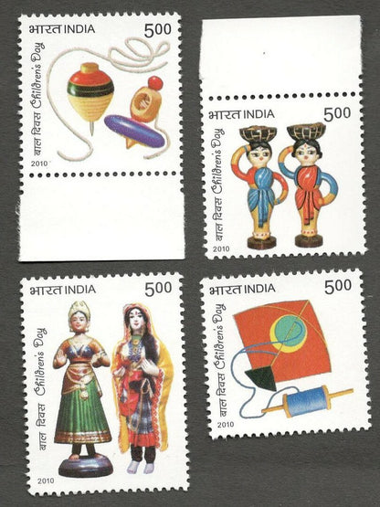AOP India 2010 Children's Day  MNH set of 4