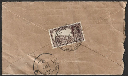 India MEREWEATHER CLOCK TOWER, KARACHI 1939 KGVI VPP cover