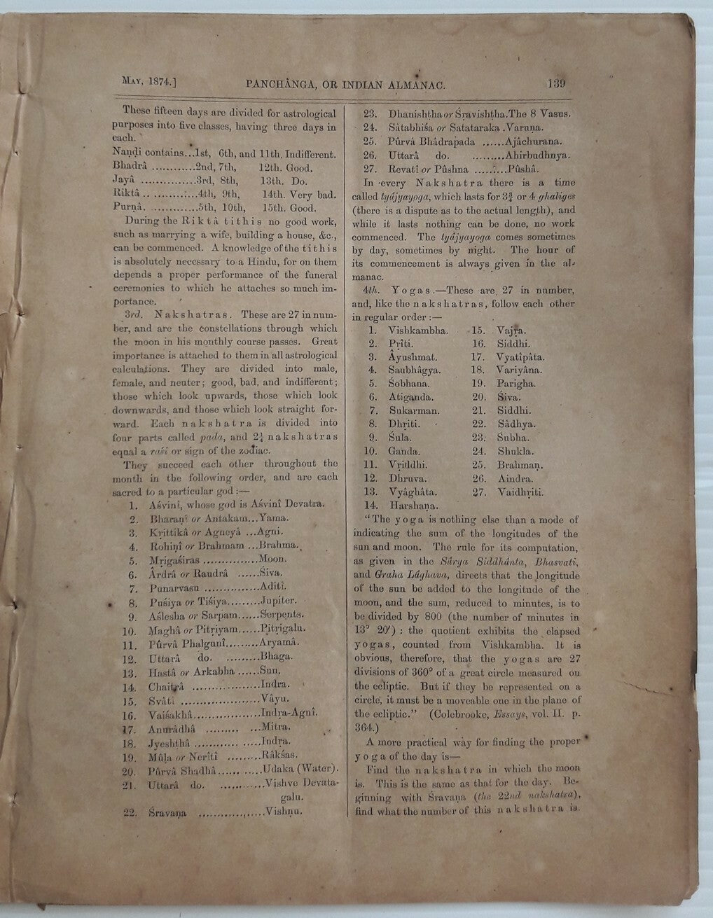 Indian Antiquary May 1874 #30 Journal of Oriental Research FRAGILE REPAIRED