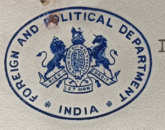 India 1929 Official letter about granting Ruling Prices power to censor letters