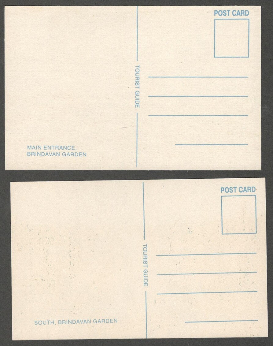 AOP India vintage set of 10 postcards BRINDAVAN	