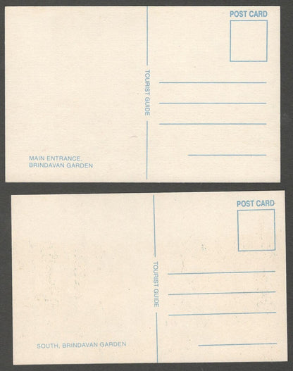 AOP India vintage set of 10 postcards BRINDAVAN	