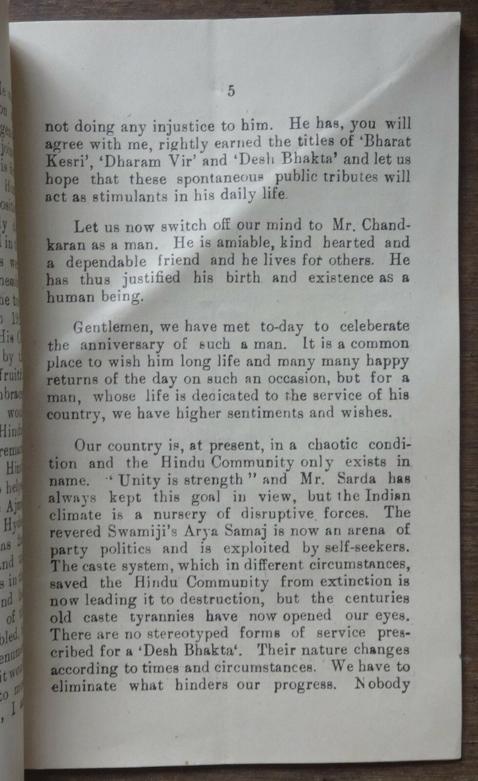 India 1944 Hindu Mahasabha booklet 2nd DICTATOR HYDERABAD etc