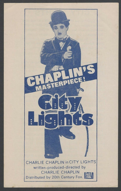 Charlie Chaplin CITY LIGHTS India herald