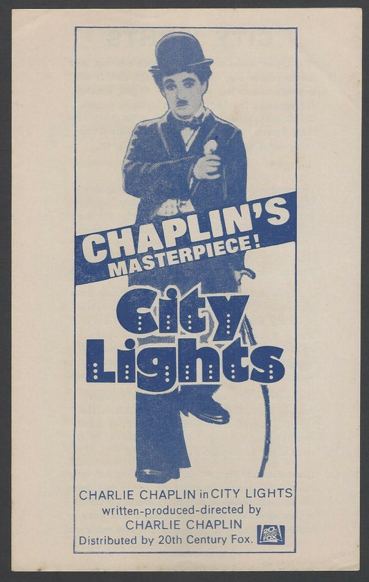 Charlie Chaplin CITY LIGHTS India herald