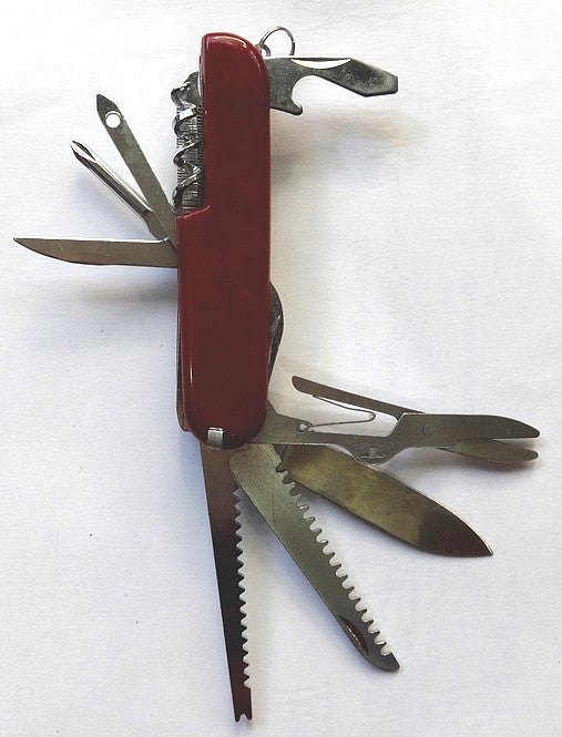 India Vintage 10 in 1 Swiss Knife