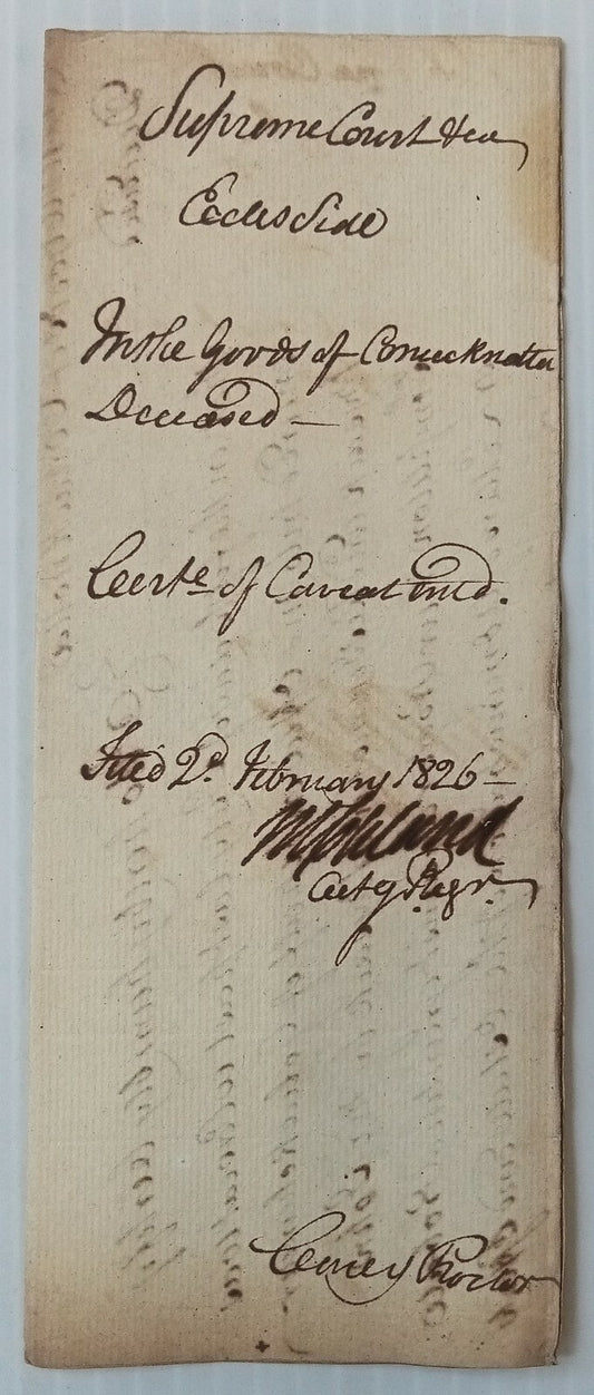AOP India 1823 Supreme Court, Fort Williams, Calcutta document