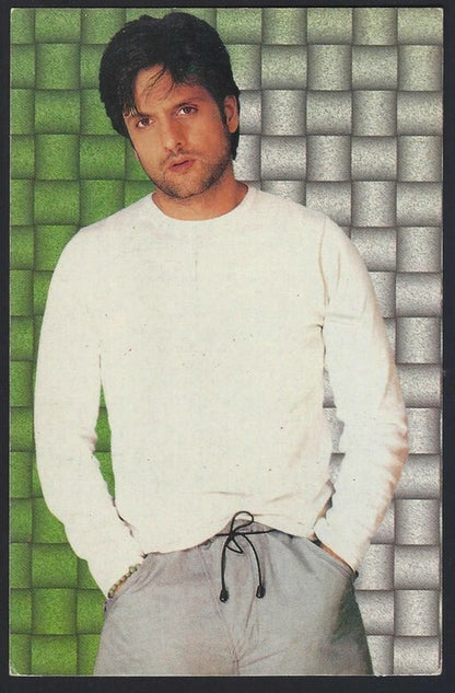 AOP India Bollywood FARDEEN KHAN vintage postcard 