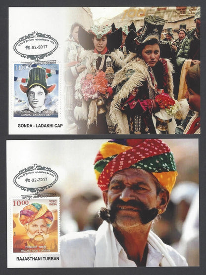 AOP India 2017 HEADGEAR OF INDIA set of 16 maxicards