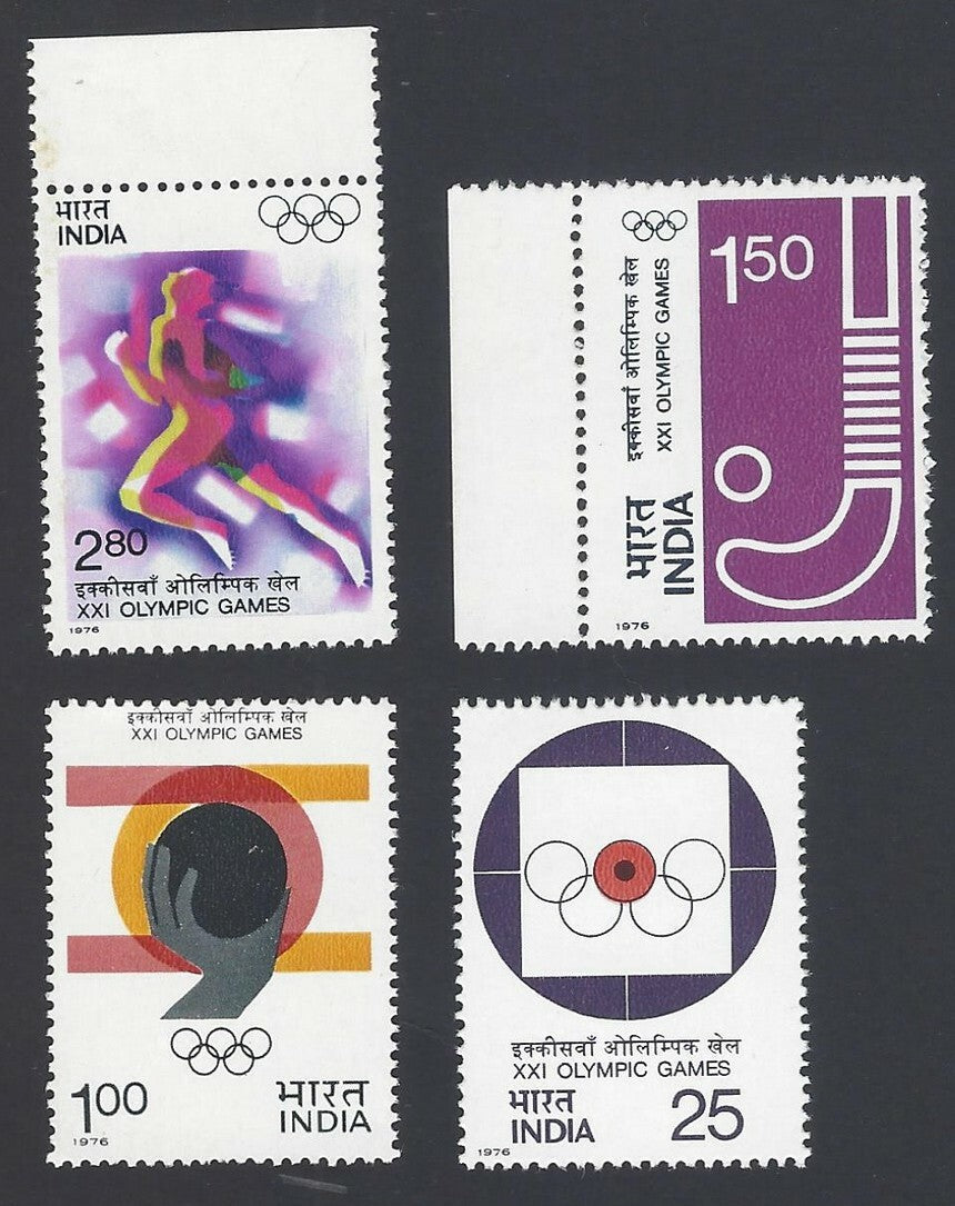 India 1976 XXII Olympic Games set of 4 MNH