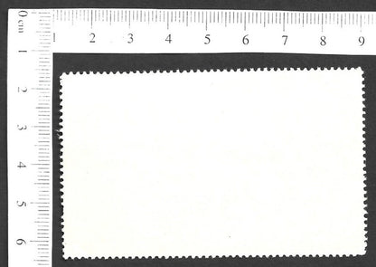 Vintage OVERLAND TO INDIA poster stamp - MUD-HOUSES IN CHUPUNUN zaz