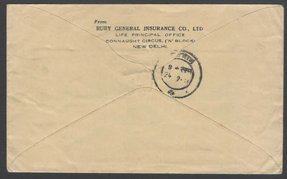AOPIMT India 1954 RUBY BONUS Insurance advertisement meter cover