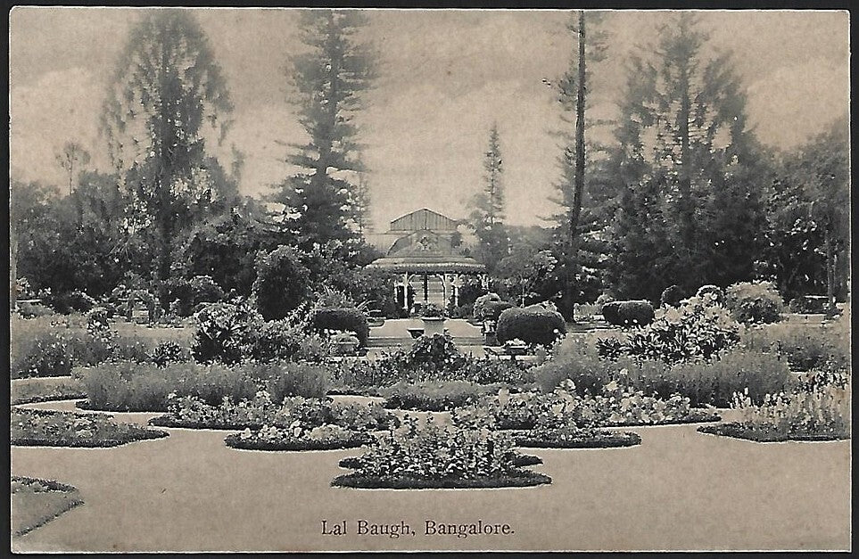 (AOP) India LAL BAGH, BANGALORE vintage postcard