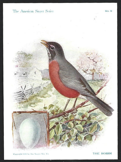 SINGER SEWING MACHINE Trade card for India with Marathi text on the back