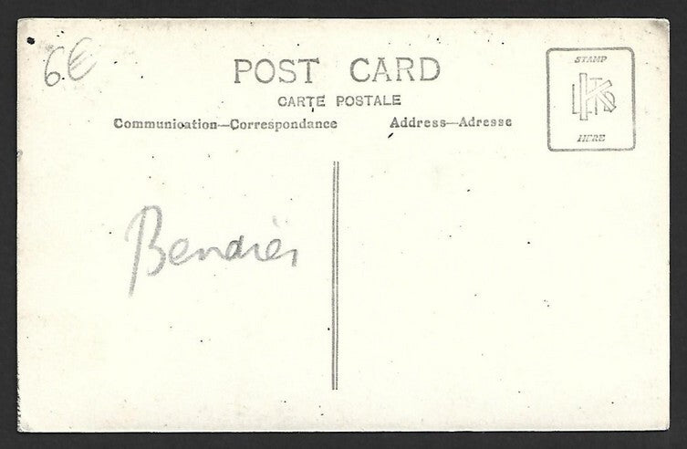 AOP India BENARES Ghat vintage real photo postcard