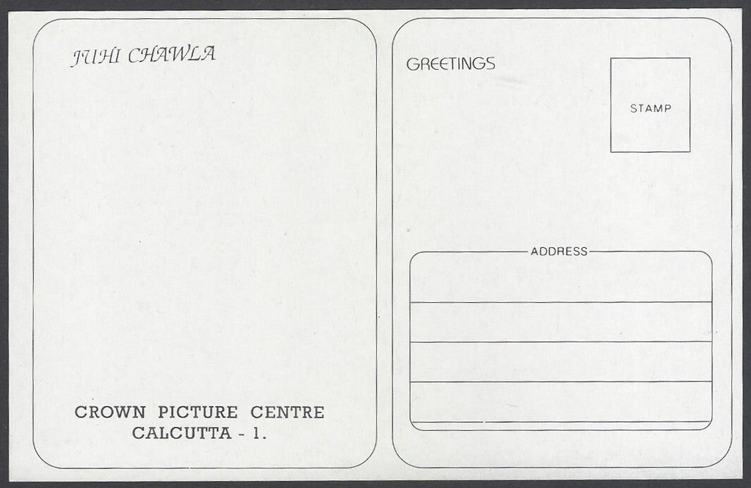 AOP India vintage Bollywood postcard JUHI CHAWLA