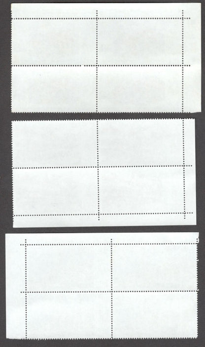India 2010 Postal Heritage Buildings set of 6 MNH blocks of 4