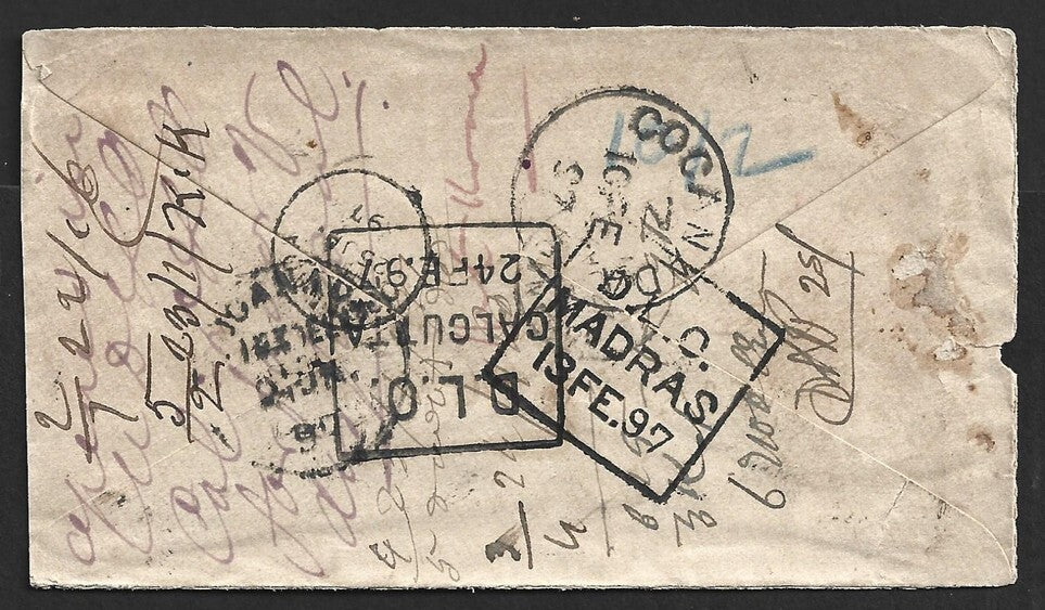 AOP India QV env Calcutta time stamp, DLO MADRAS & DLO CALCUTTA