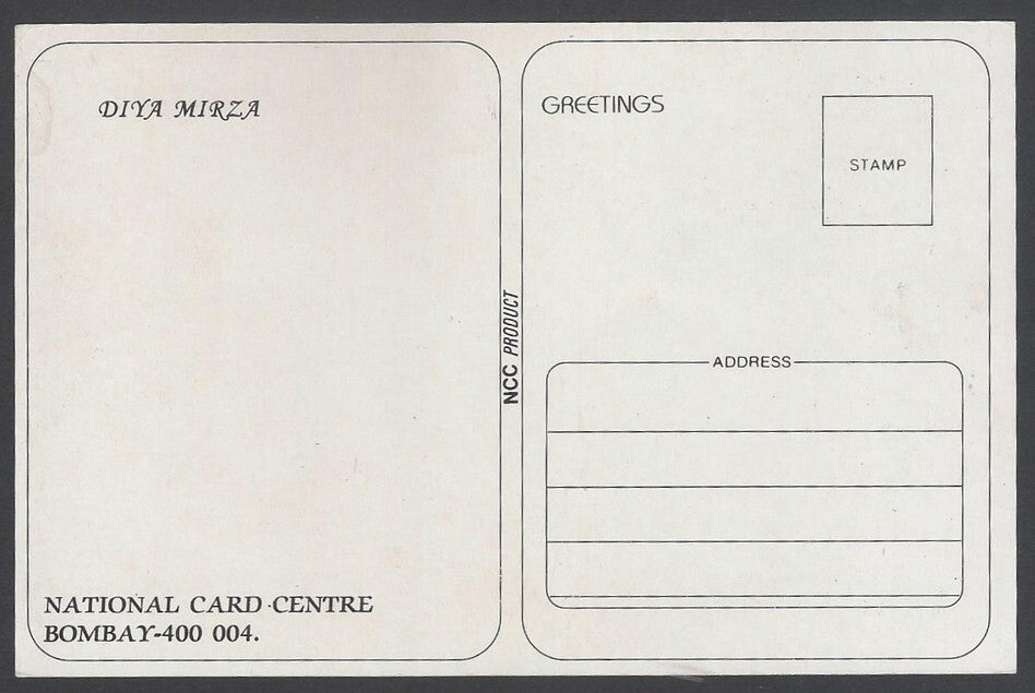 AOP India Bollywood  DIA MIRZA vintage postcard