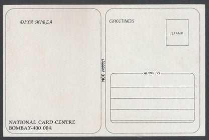 AOP India Bollywood  DIA MIRZA vintage postcard