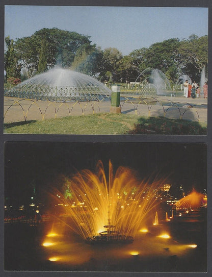 AOP India MYSORE packet of 10 vintage postcards BRINDAVAN