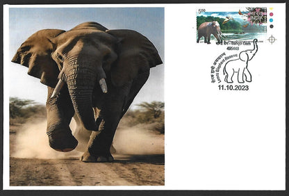India 2023 LEMRU ELEPHANT RESERVE Special covers (5)