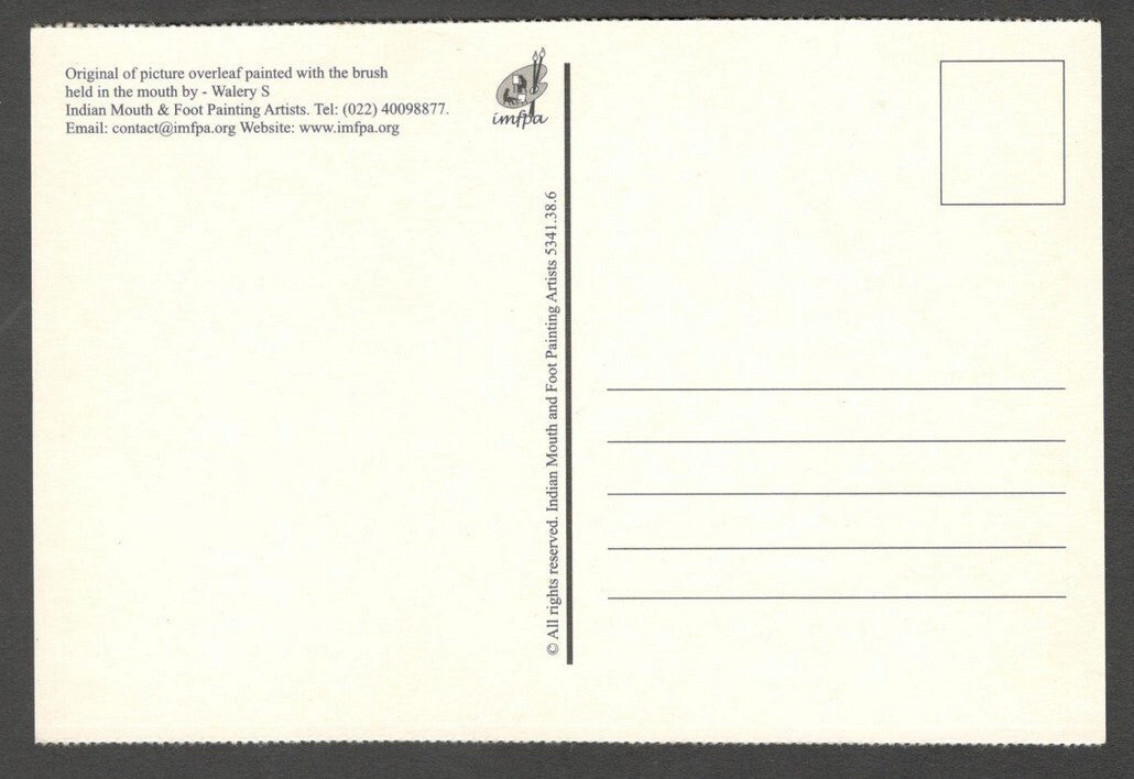 AOP India FOOT & MOUTH ARTISTS postcards (10)