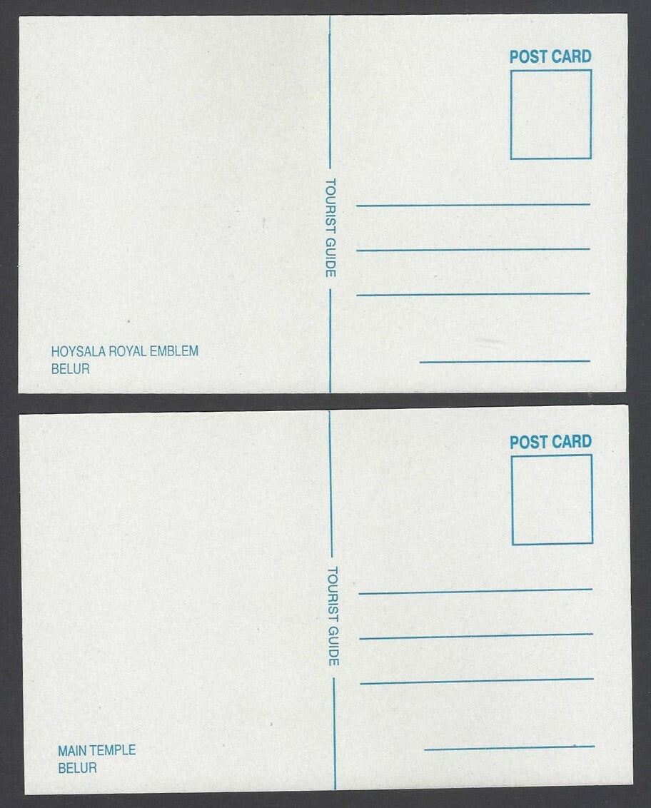 AOP India ARCHITECTURAL VIEWS OF BELUR packet of 10 picture postcards