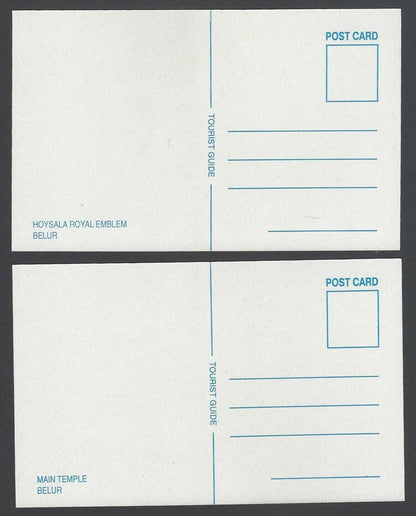AOP India ARCHITECTURAL VIEWS OF BELUR packet of 10 picture postcards