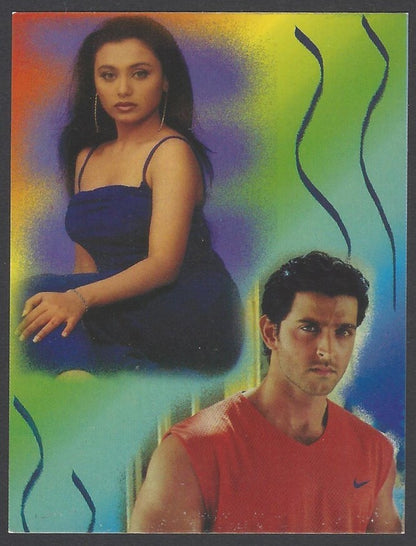AOP2 India Bollywood 2001 Pocket Calendar - RANI MUKERJI & HRITHIK ROSHAN