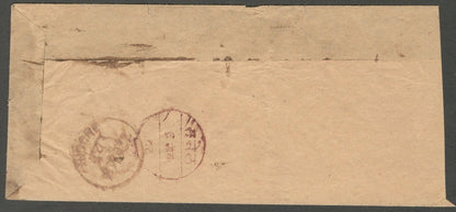 AOP India Indore State 1888 stampless cover SANEL