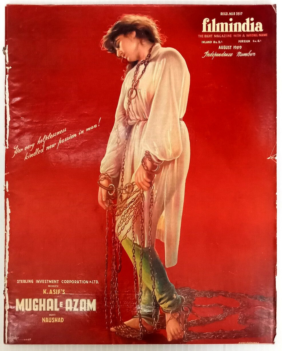 AOP FILM INDIA Sept 1959 issue MUGHAL E AZAM cover
