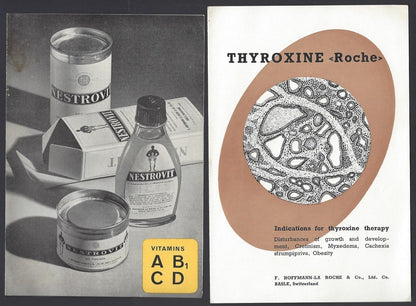 India 1940s to 1950s ROCHE medical advertisement brochures & studies (19) ZAZ