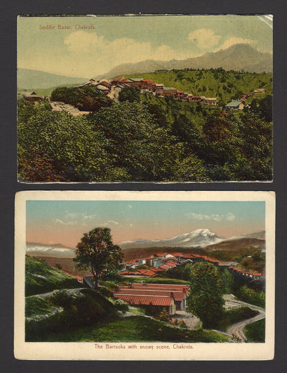 Chakrata, Dehra Dun, Uttarkhand, India vintage postcards (5)