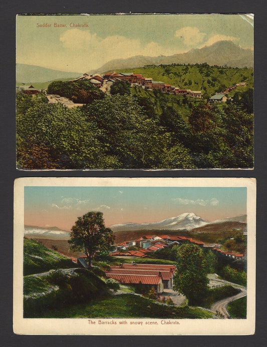 Chakrata, Dehra Dun, Uttarkhand, India vintage postcards (5)