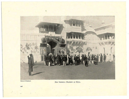 India 1912 2 sided book plate MAHARAO  OF KOTA Ӝ