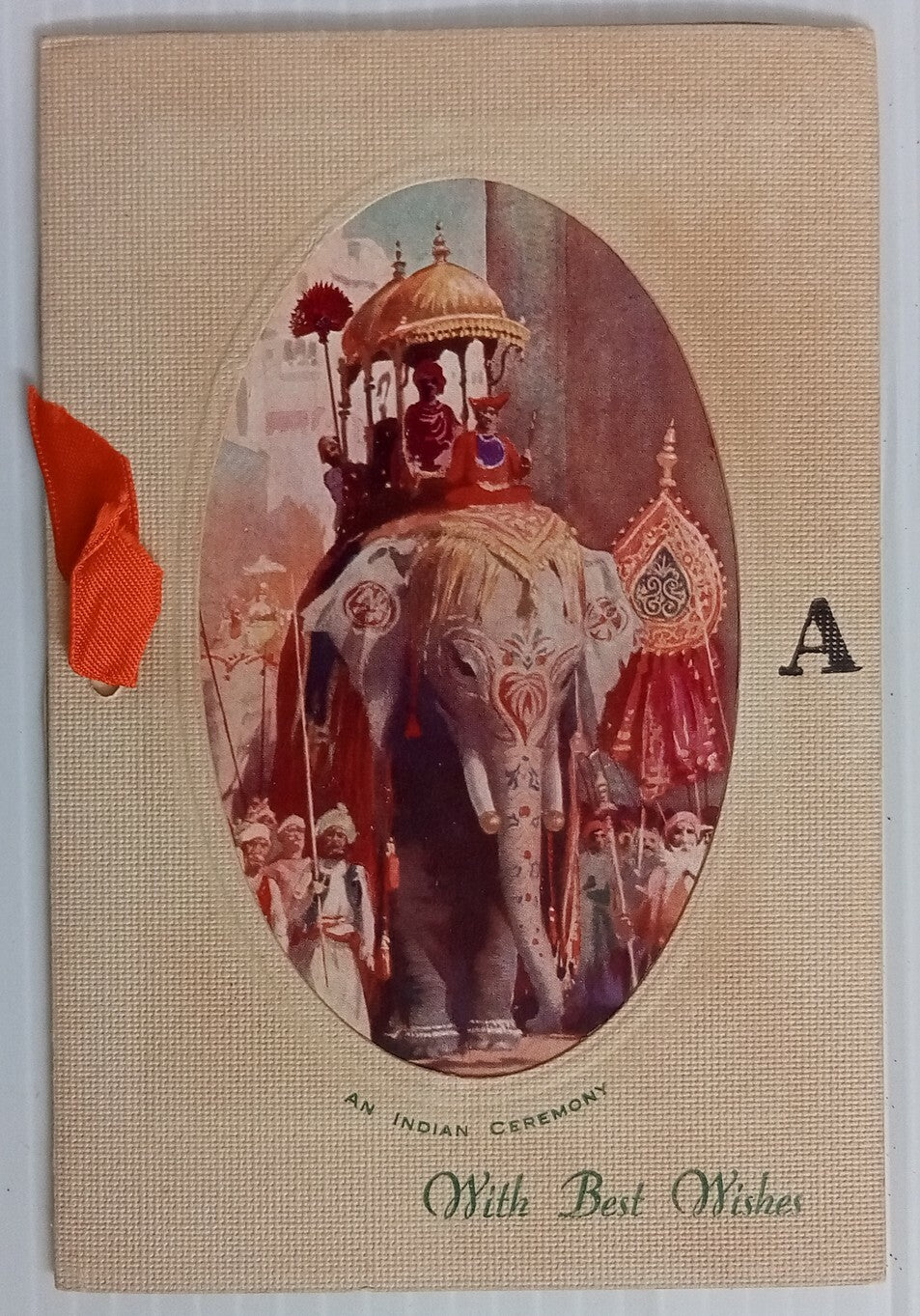 AOP India vintage greeting card AN INDIAN CEREMONY