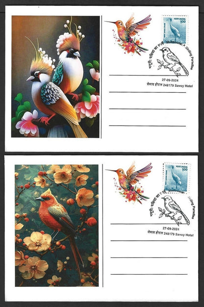 India 2024 BIRDS maximum cards (not first day) (7)