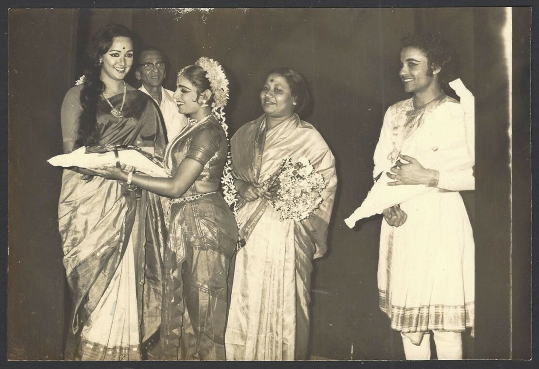 Indian Classical Dance HEMA MALINI vintage photo 4x6 inches