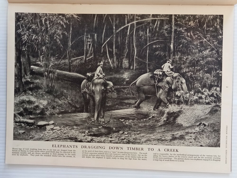 INDIAN PICTORAL EDUCATION 1929.30 Vol.1 No.11 Burma Shan, Coal Fields, Buick