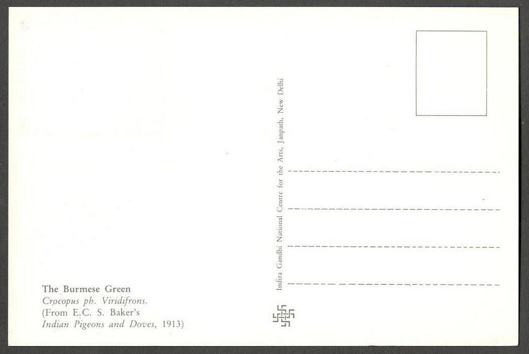 AOP India 2010 Pigeon maxi card