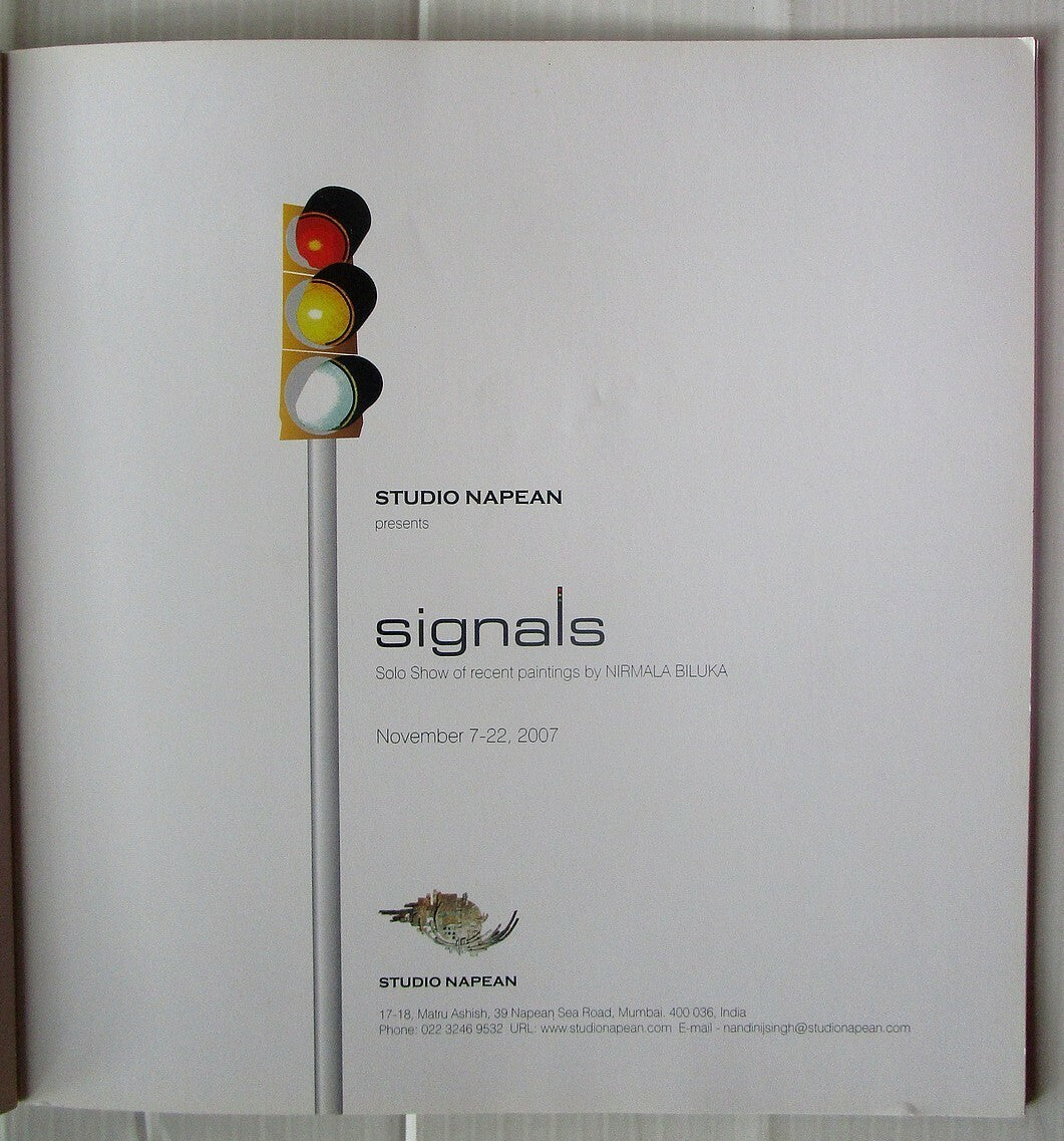 India Contemporary Art NIRMALA BILUKA 2007 Exhibition souvenir 8pages