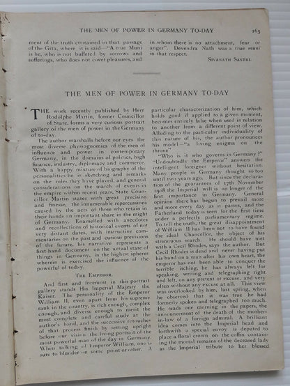 India Modern Review 1911 Tolstoy CF Andrews 5 plates etc SEE CONDITION