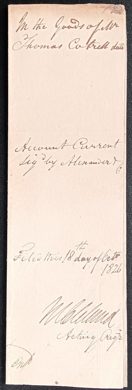 India King George IV 1826 Fort William, Calcutta 2 page document