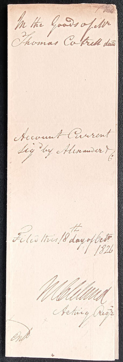 India King George IV 1826 Fort William, Calcutta 2 page document