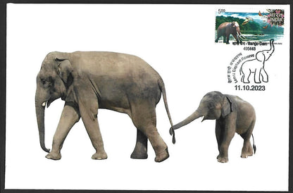 India 2023 LEMRU ELEPHANT RESERVE Special covers (5)